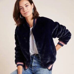 MOTHER DENIM - Letterman Fur Jacket